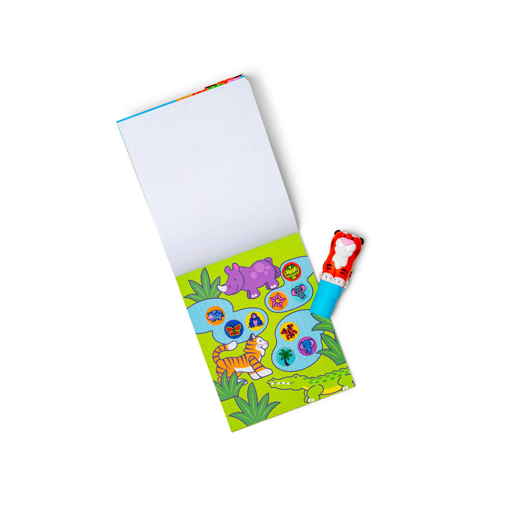 Melissa &amp; Doug Wow! Activity Pad, Stamp-Your-Own Stickers – Tiger