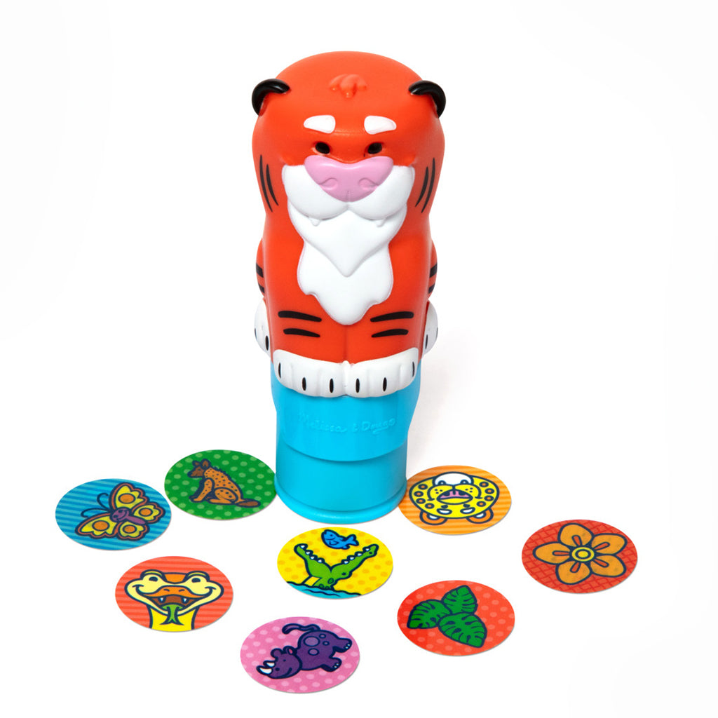 Melissa &amp; Doug Wow! Activity Pad, Stamp-Your-Own Stickers – Tiger