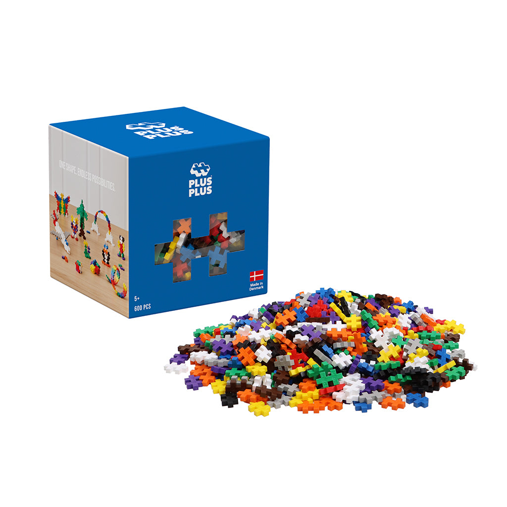 Plus-Plus Basic farvemix, 600 stk