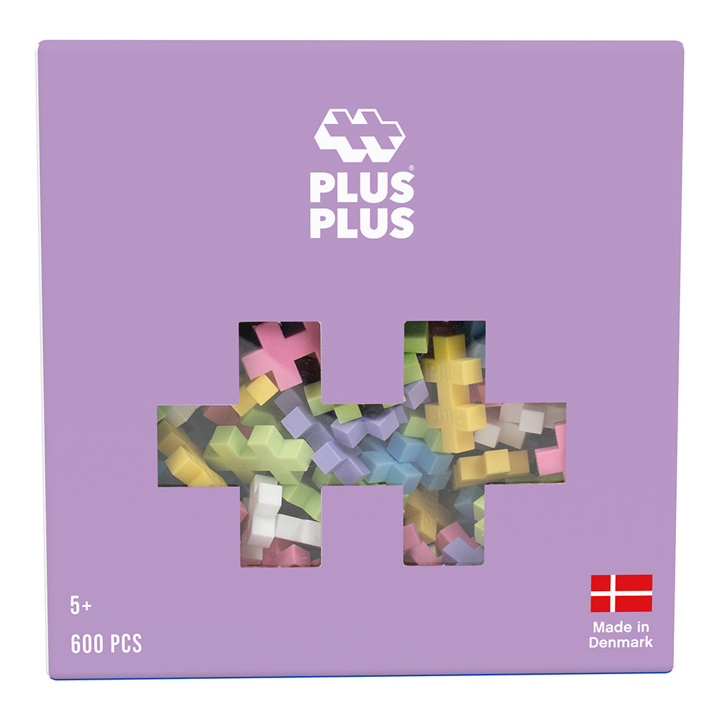 Plus-Plus Pastel farvemix, 600 stk