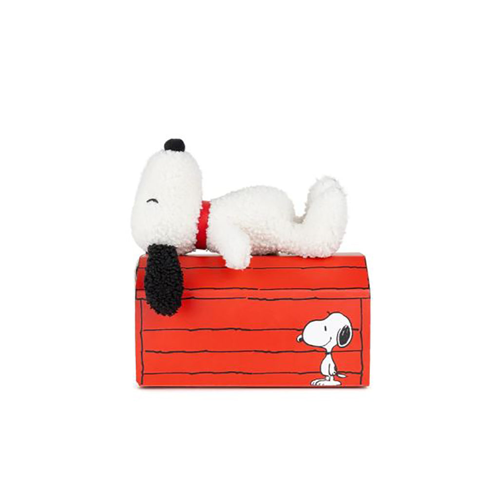 Snoopy bamse, ECO tiny Teddy cream, 17 cm - Nuser bamse i gaveæske
