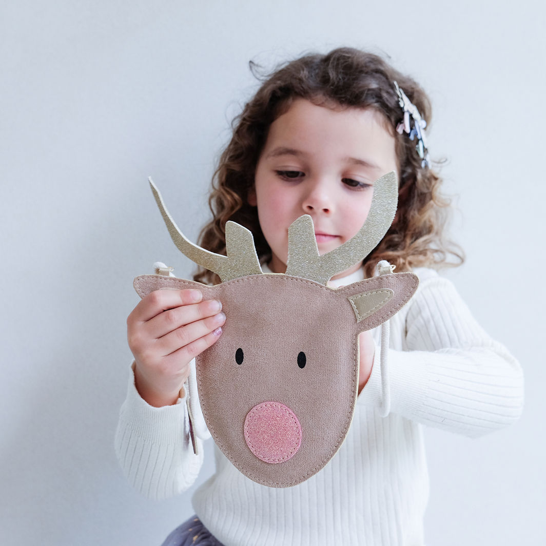 Mimi &amp; Lula Bag with Strap, Reindeer Christmas