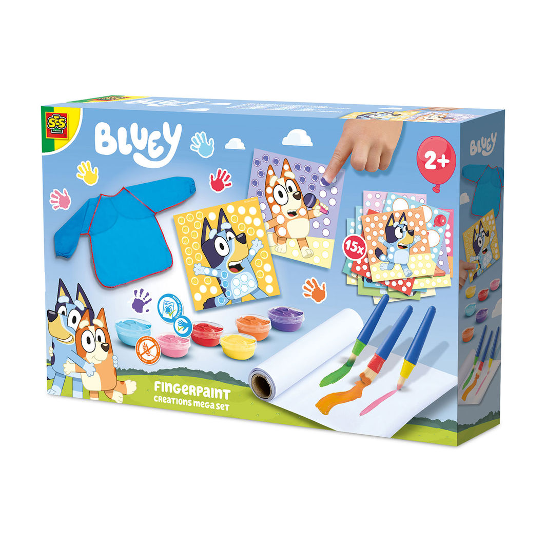 SES Creative Bluey, Fingermaling - Megasæt