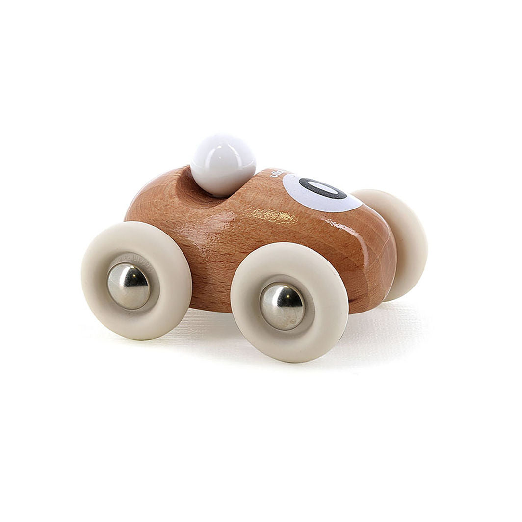 Vilac Vintage Mini Racer Car, No. 0 - Natural