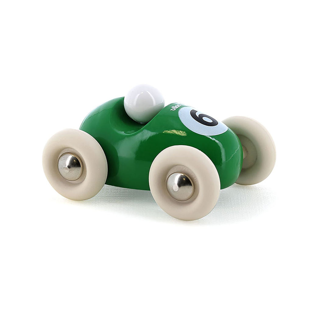 Vilac Vintage Mini Racer Car, No. 6 - Green