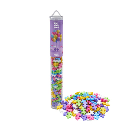 Plus-Plus Pastel farvemix, 100 stk i rør