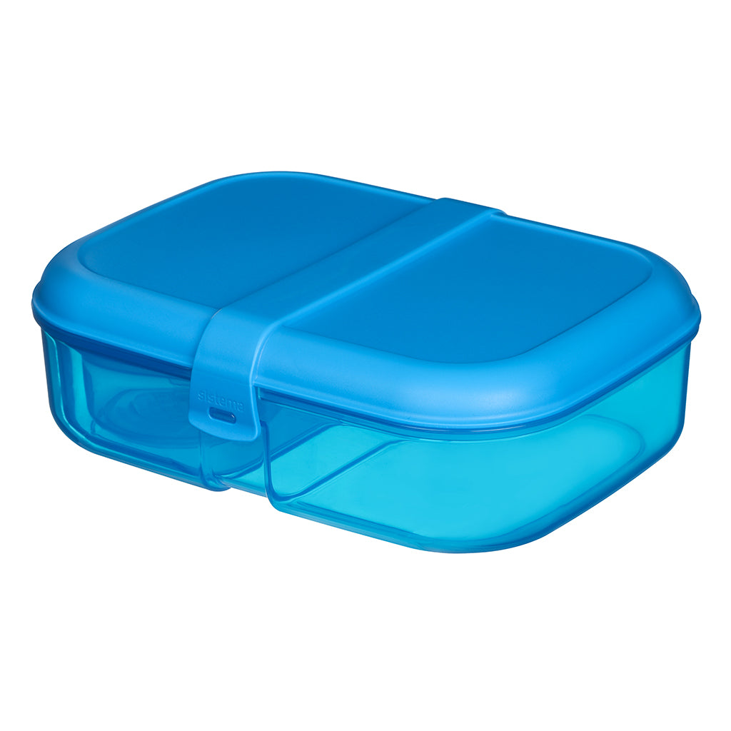 Sistema Ribbon Lunch Box with Removable Compartment, 1.1L - Blue