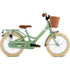 Puky Youke Classic cykel m. håndbremse og cykelkurv, 16" - Retro green - Fra 4 år