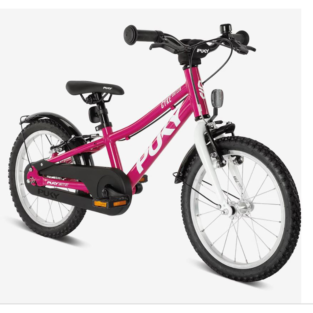 Puky Cyke 16" free whell, børnecykel kun m. håndbremse, Berry/white - Fra 4 år