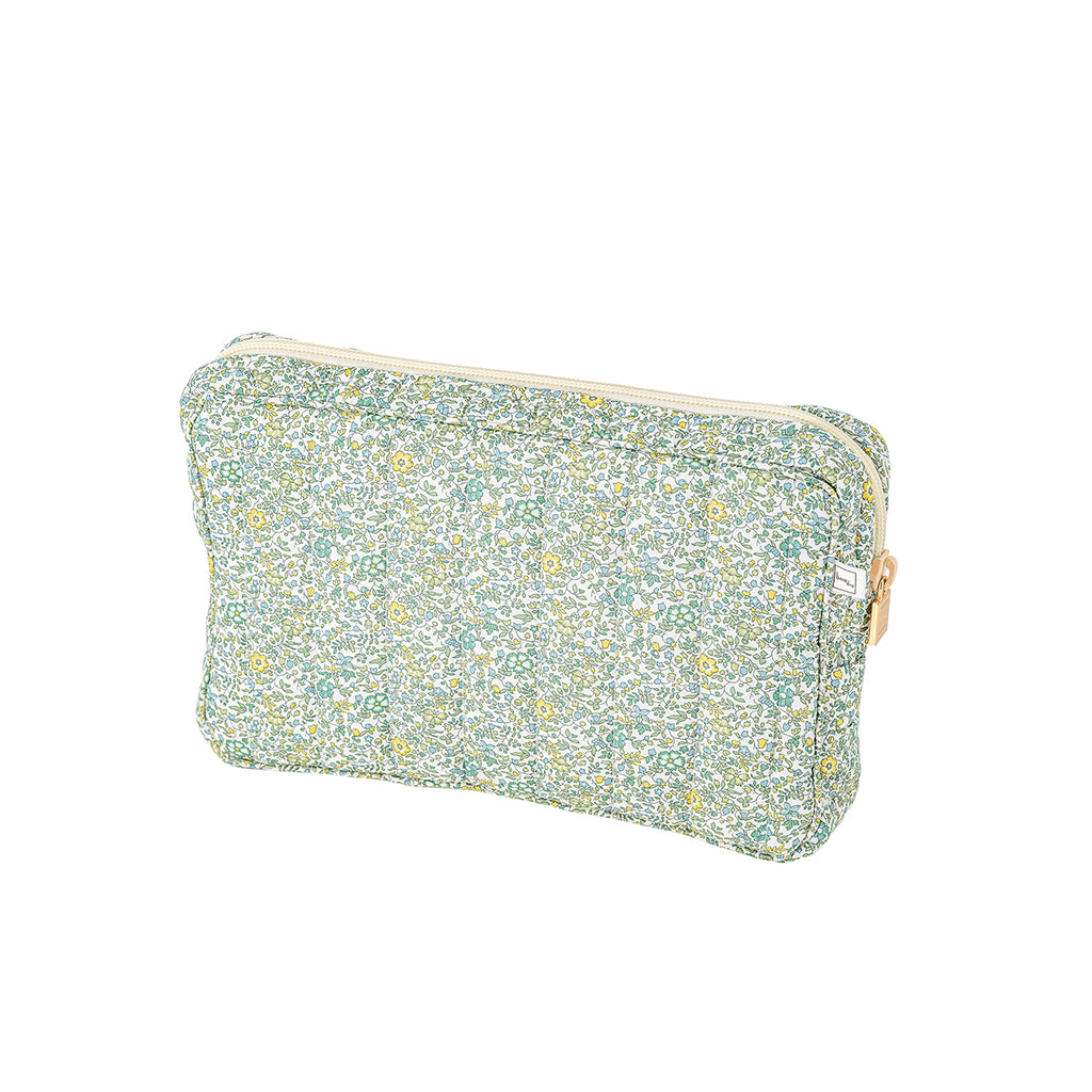 Bon Dep Pouch lille toilettaske med Liberty Katie og Millie green