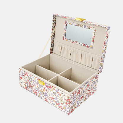 Bon Dep Jewelry Box with Liberty Print, Square - Field Flowers
