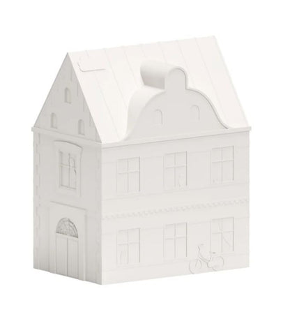 Cam Cam København natlampe, Off-white, forside af hus i silikone