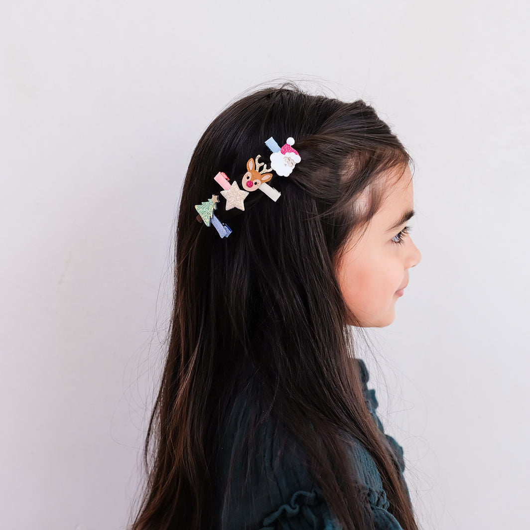 Mimi &amp; Lula 8 Hair Clips - Christmas