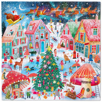 eeBoo 1000-Piece Puzzle, Christmas Flight