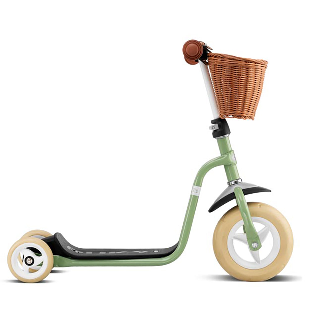 Puky Scooter with Basket, Pastel Green - Suitable for Ages 2 and Up