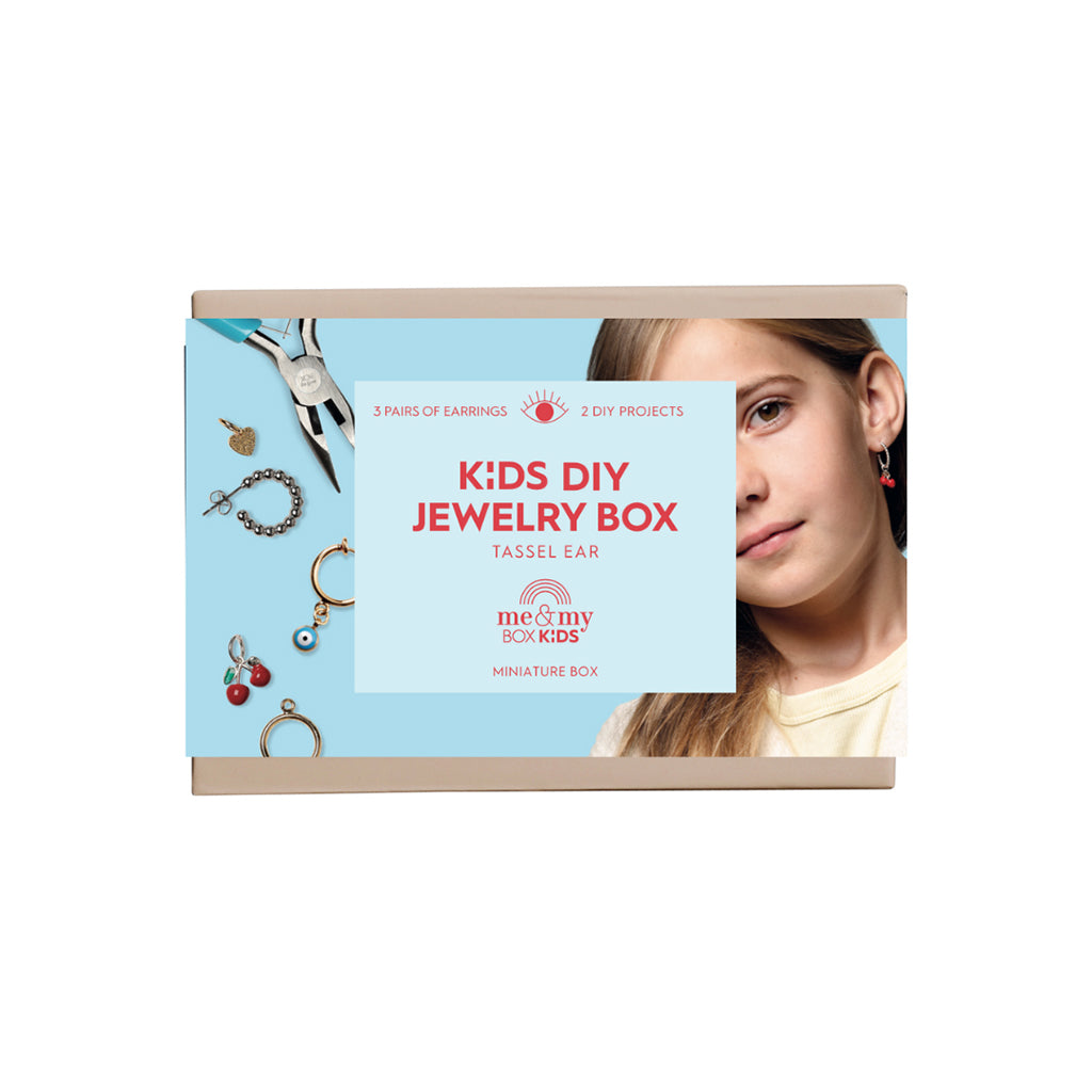 Me &amp; My Box, DIY smykkeboks, Tassel Ear - 3 par øreringe til børn