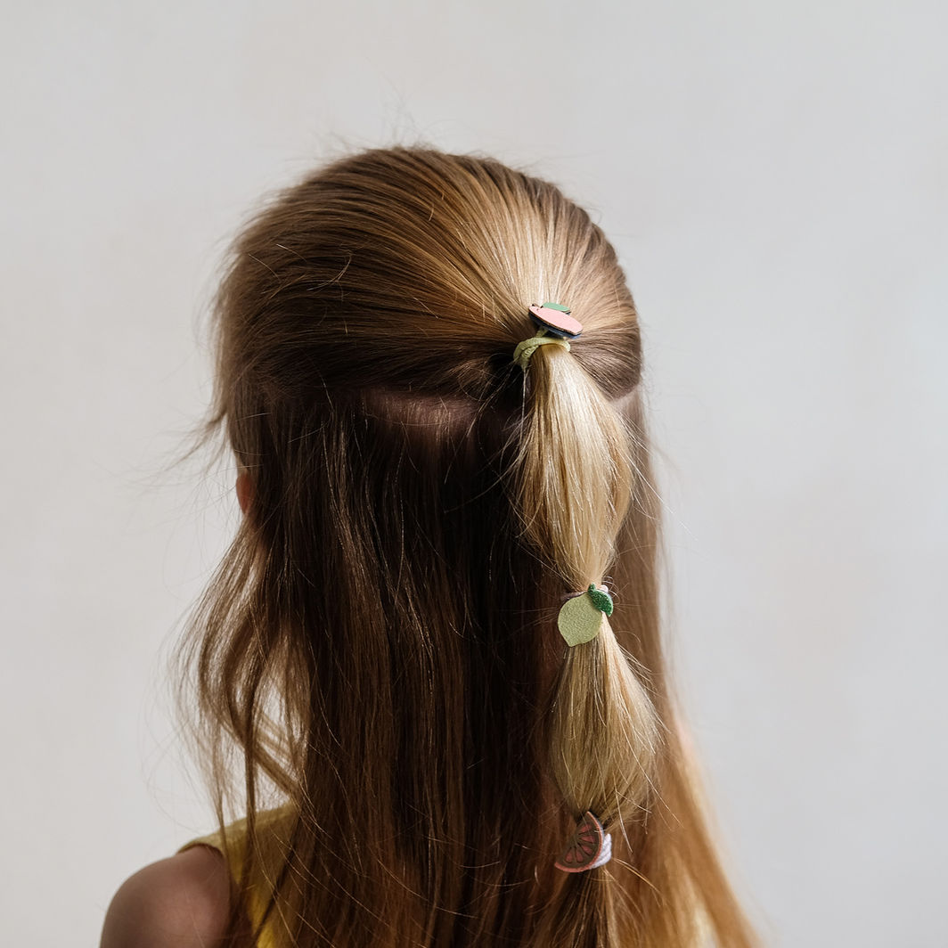 Mimi &amp; Lula 8 Hair Elastics, Mini Citrus Peaches and Cream