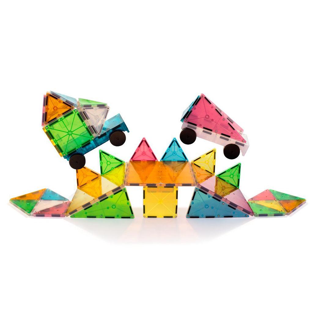 Magna-Tiles Grand Prix Frost, 50 Pieces
