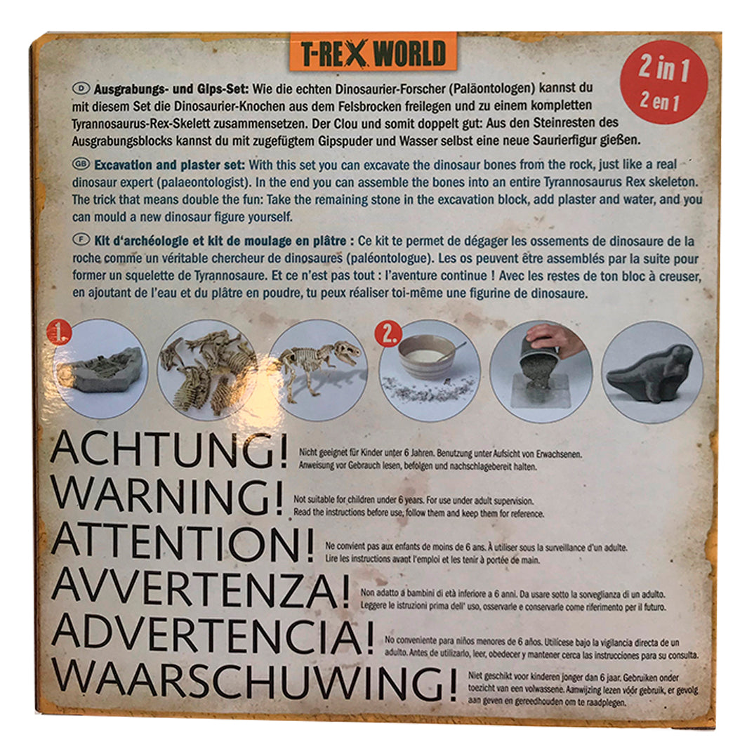 T-Rex Casting Kit: Mold, Excavate, Discover &amp; Assemble a Dinosaur Skeleton