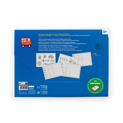 Moulin Roty Kidywolf Drawing Stencils 24 pcs - Les Popipop