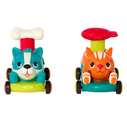B Toys Animal Cars, Push &amp; Go, Assorted Variants - Price is for 1 Piece