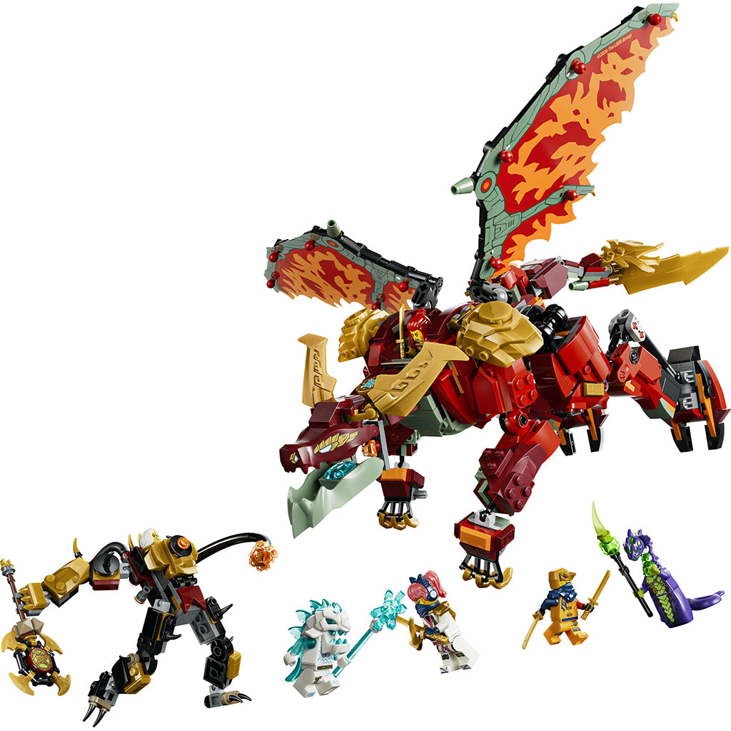 LEGO® NINJAGO® Wyldfyre Transforming Dragon Mech
