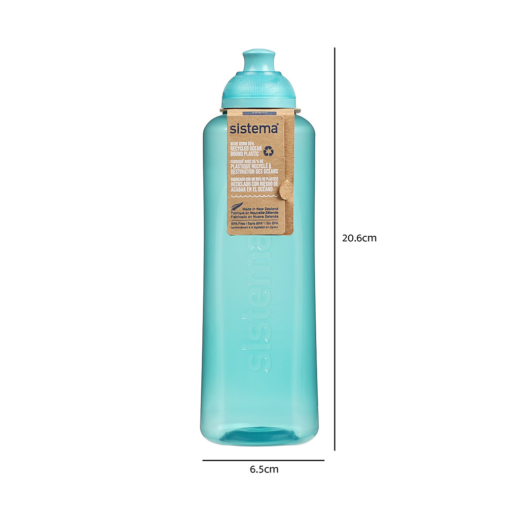 Sistema drinking bottle, Swift Squeeze Bottle, 480 ml – Teal Stone