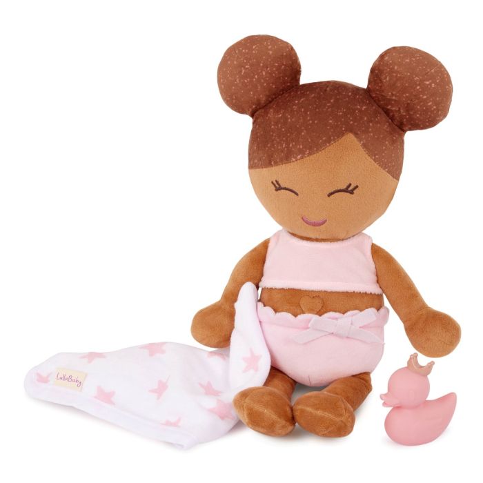 LullaBaby Badedukke, Pige - Brunt hår