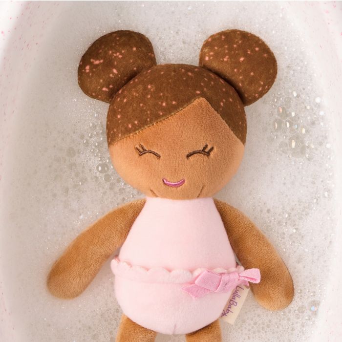 LullaBaby Bath Doll, Little Girl - Brown Hair