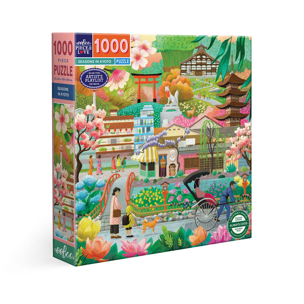 eeBoo Puslespil 1000 brk, Seasons in Kyoto