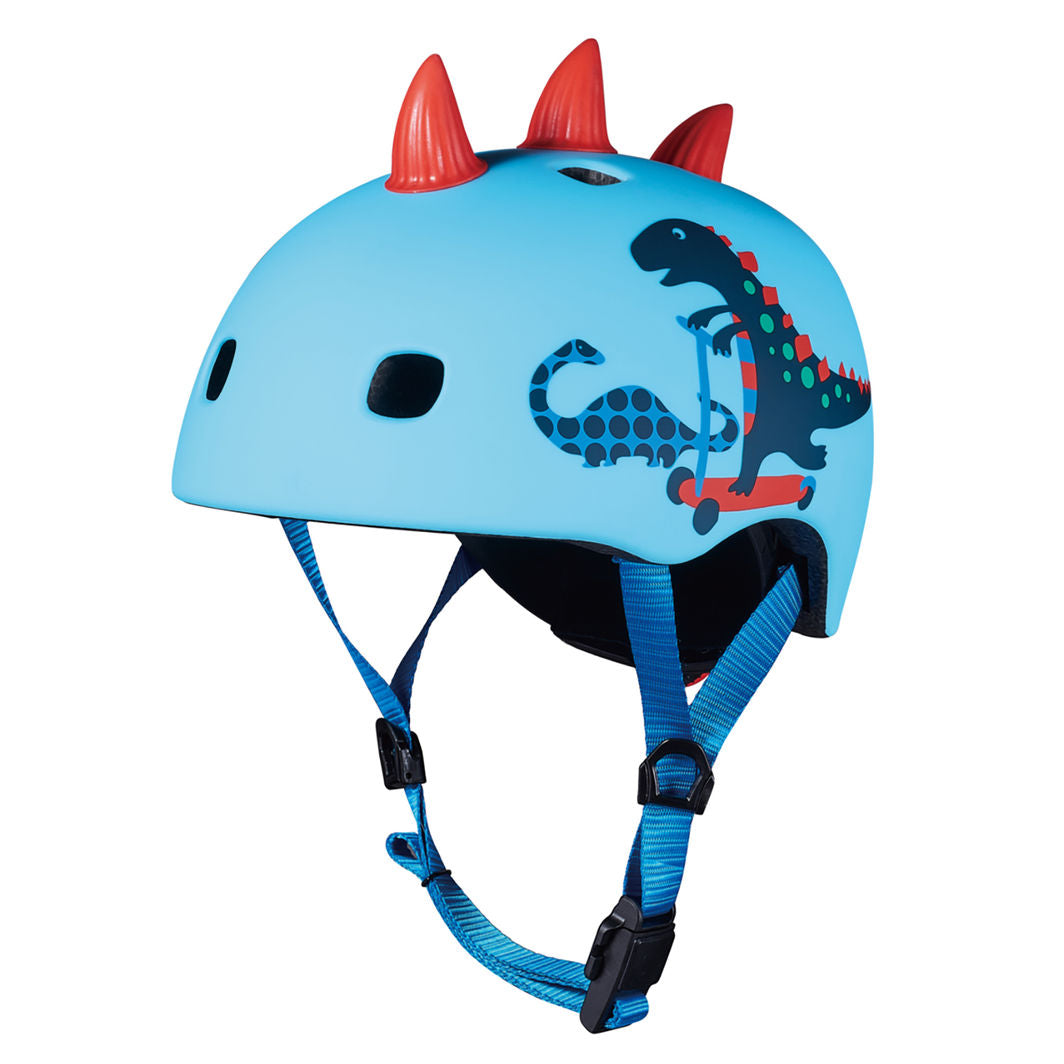 Micro Hjelm 3D Scootersaurus lyseblå, størrelse M