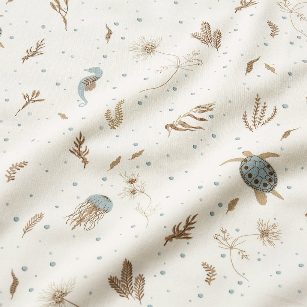Cam Cam Adult Bedding, Organic - Sea Garden