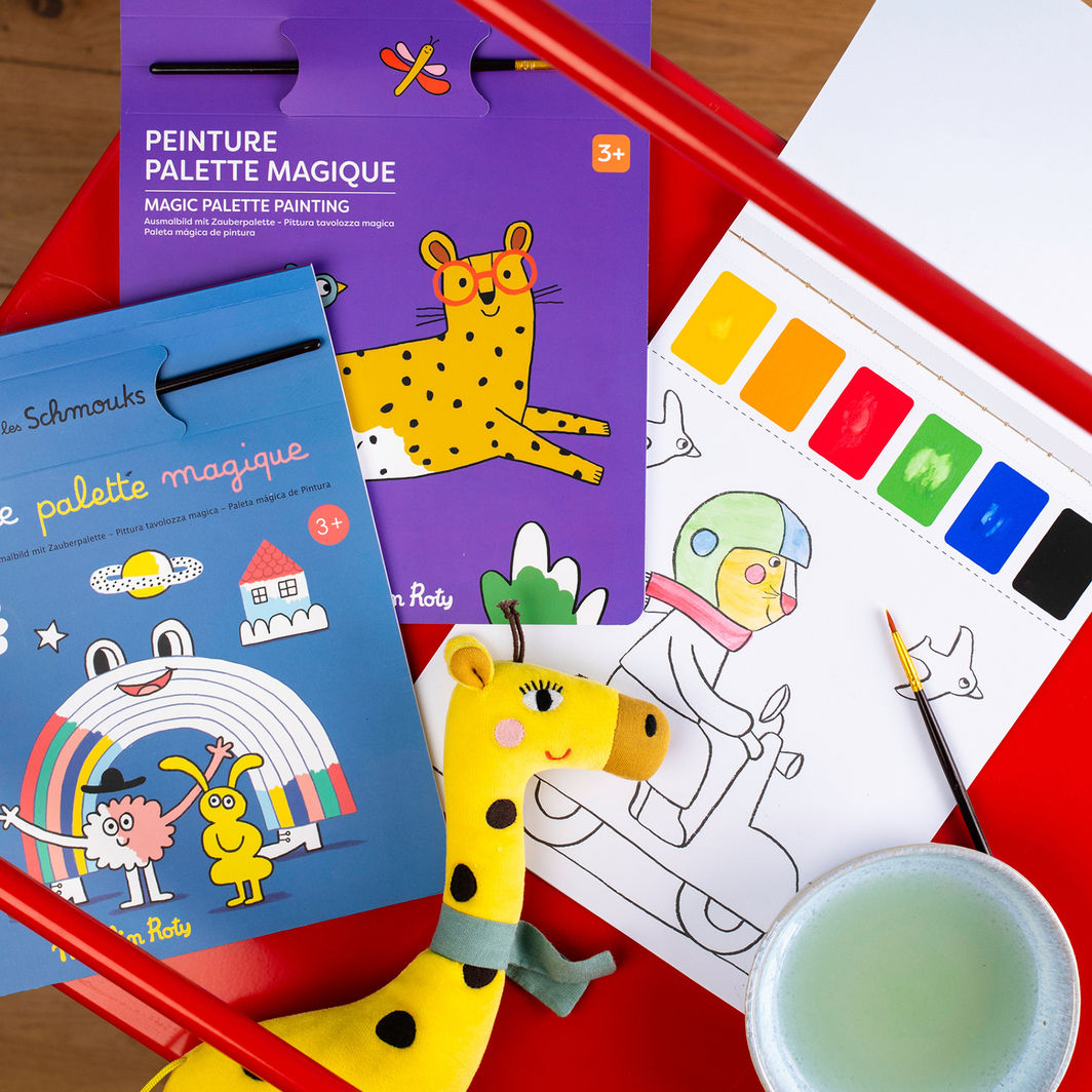 Moulin Roty Magic Coloring Sheets, Les Schmouks