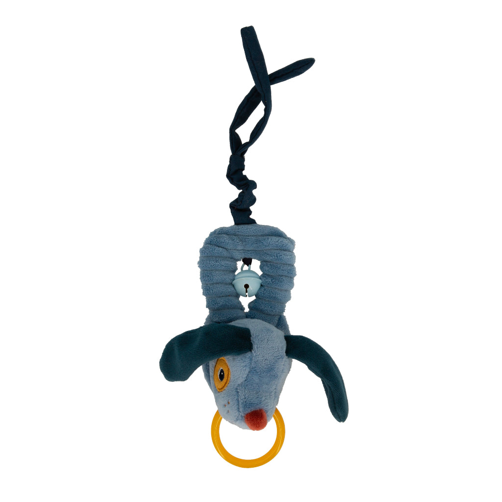 Lilliputiens Hanging Rattle with Bell for Baby - Dog Jules