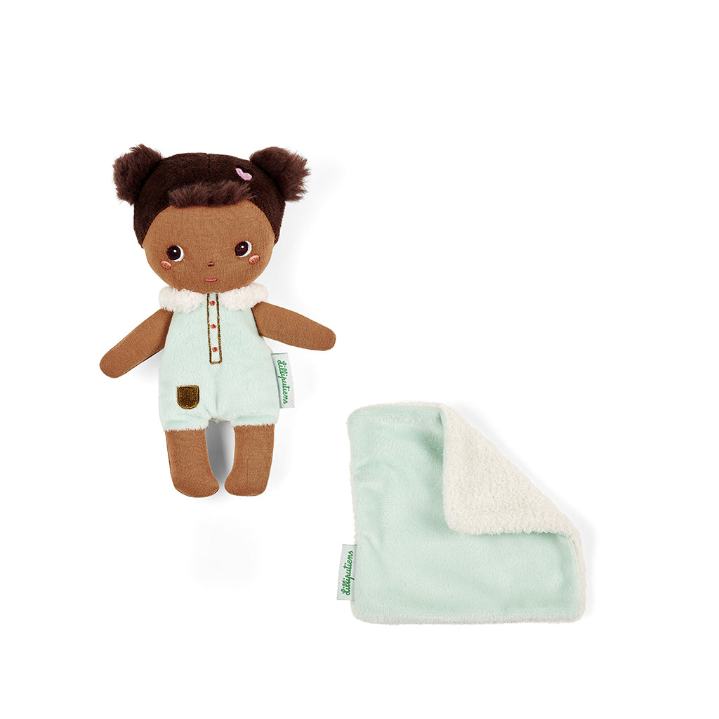 Lilliputiens Jackie Doll in Cardboard Cradle, 18 cm