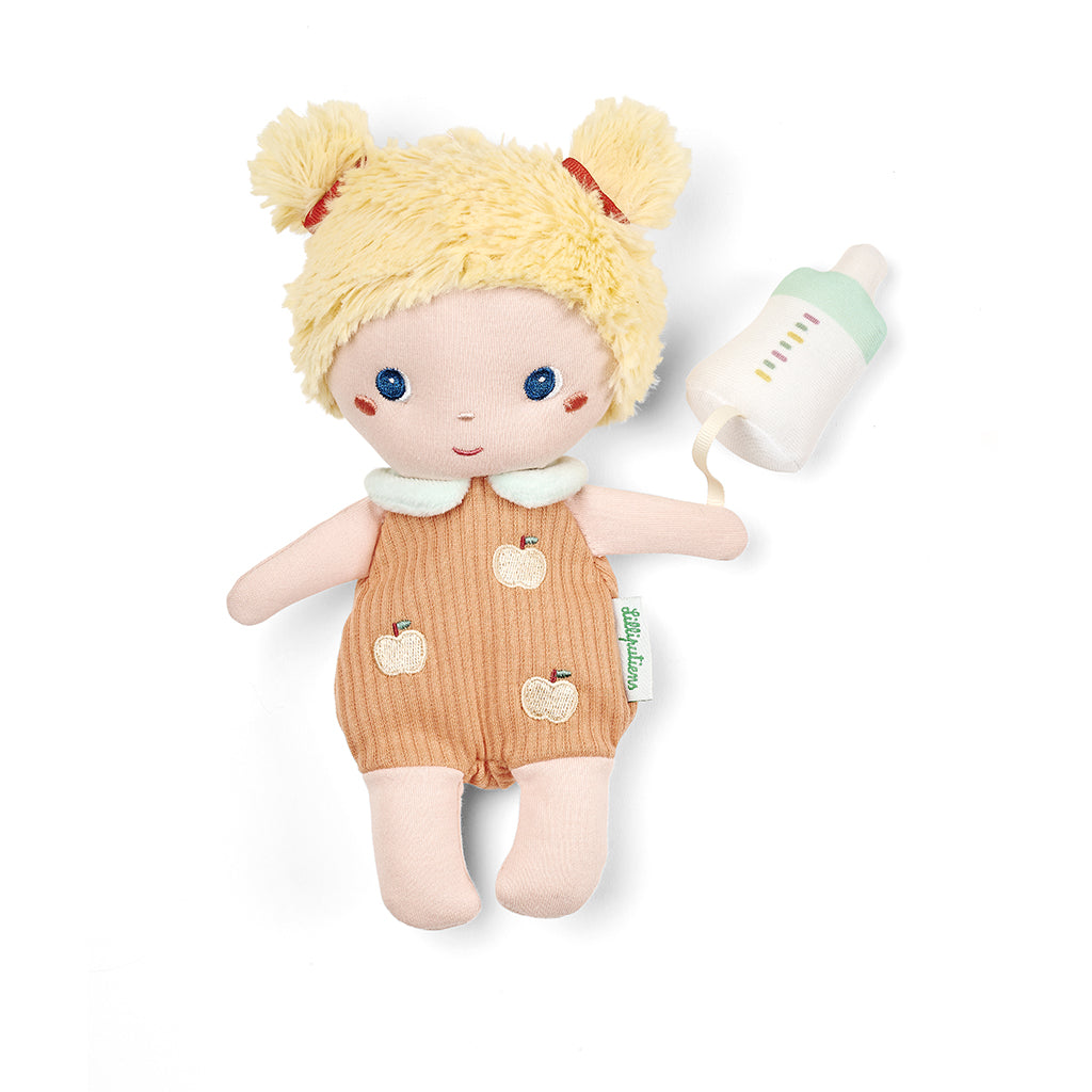 Lilliputiens Mela Doll in Basket, 21 cm
