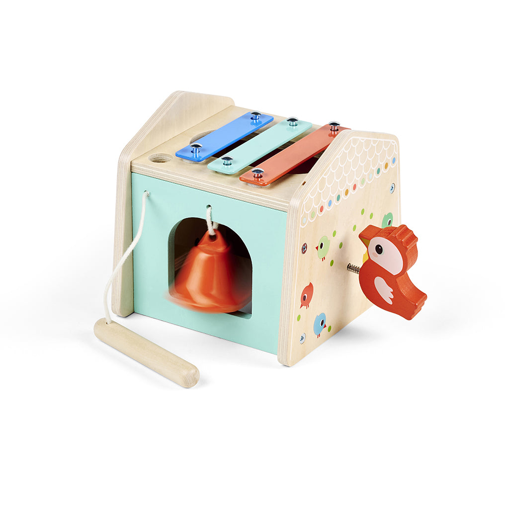 Lilliputiens aktivitetshus i træ med lyd