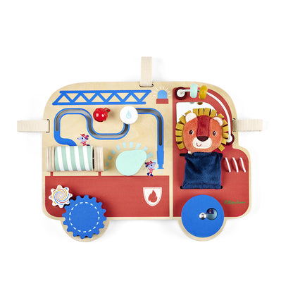 Lilliputiens Wooden Activity Board, Fire Truck