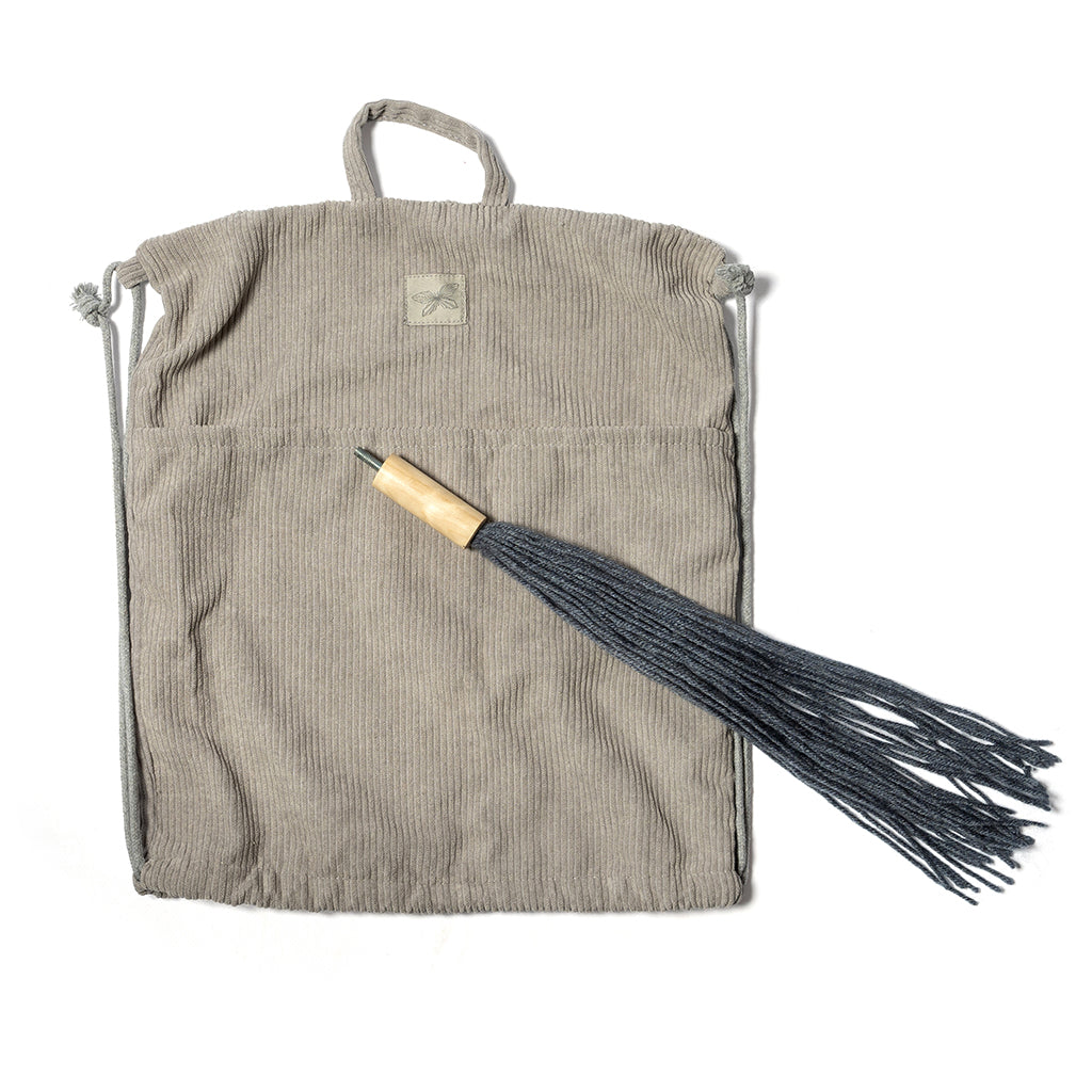 By Astrup Hobby Horse with Open Mouth and Removable Tail, Grey