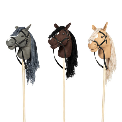 By Astrup Hobby Horse with Open Mouth and Removable Tail, Brown
