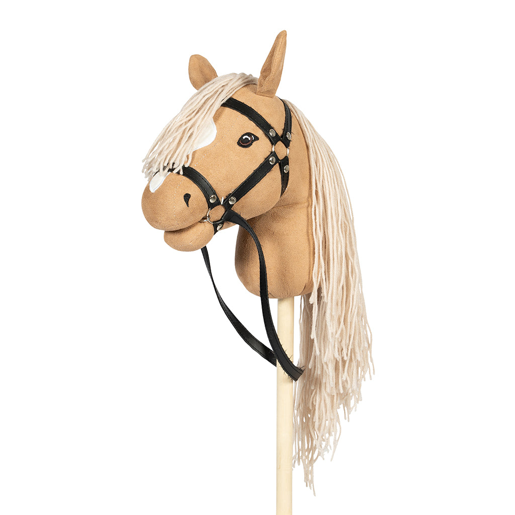 By Astrup Hobby Horse with Open Mouth and Detachable Tail, Beige