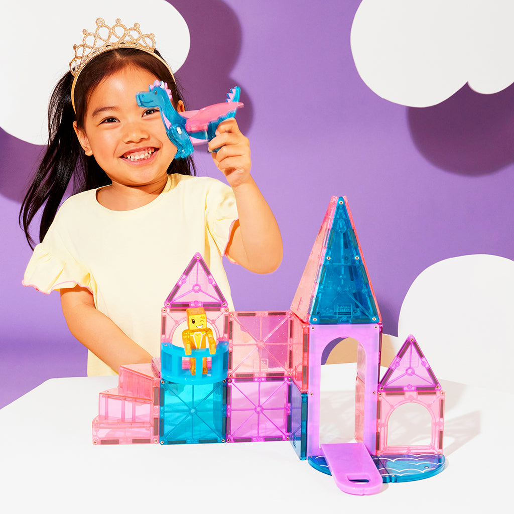 Magna-Tiles Dashers, Magnetic Building Set with 25 Pieces – Castle