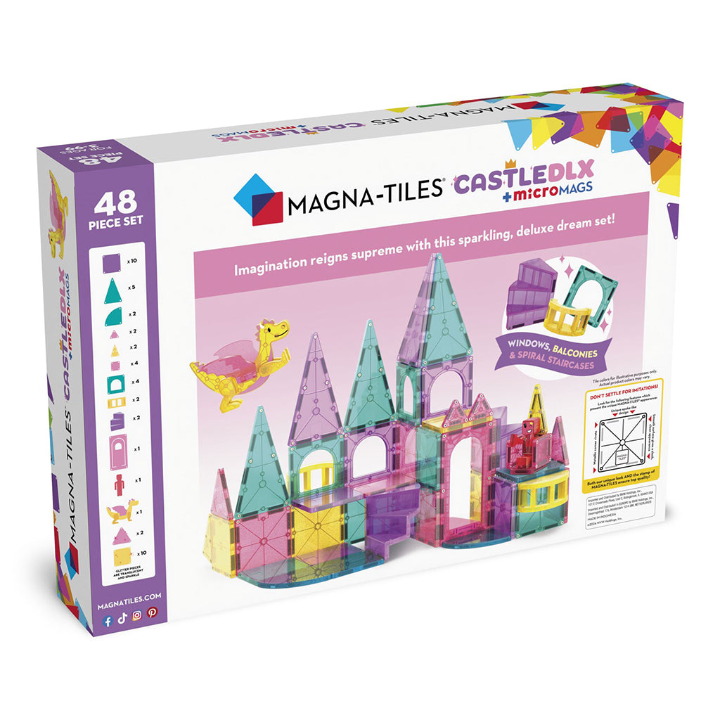 Magna-Tiles Deluxe Slot, Magnetic Construction Set with 48 Pieces