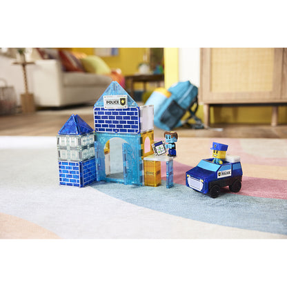 Magna-Tiles Magnetic Building Set, Police Station 36 Pieces