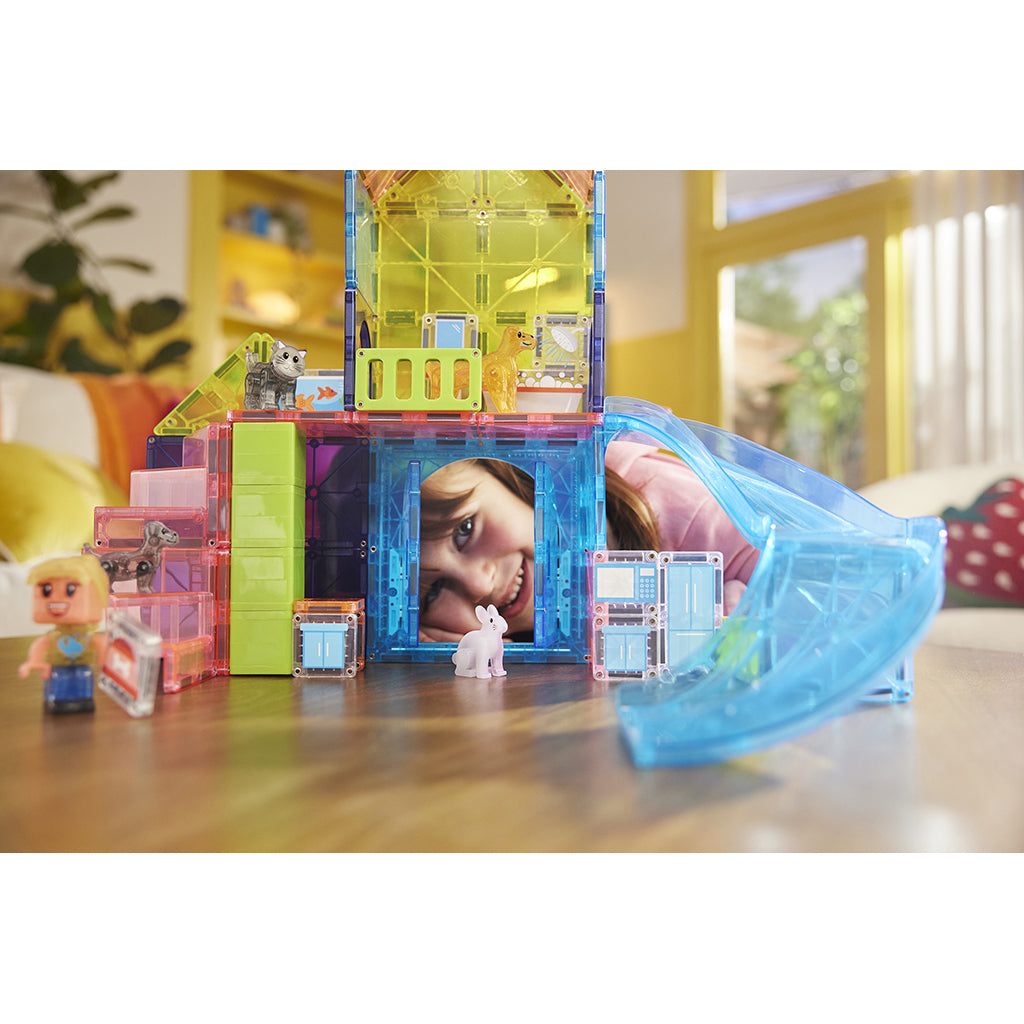 Magna-Tiles Magnetisk byggesæt, Kæledyrslegeland - 50 dele
