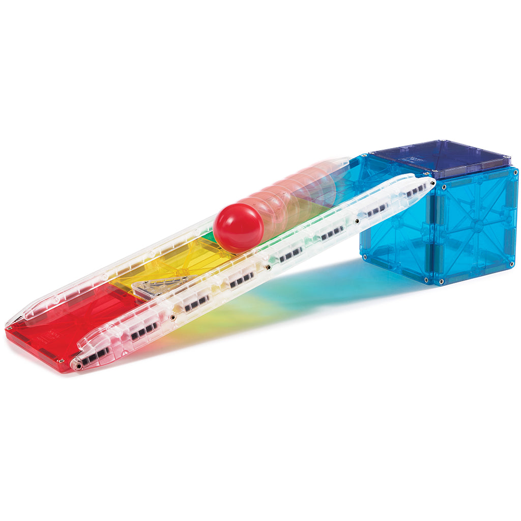 Magna-Tiles Magnetic Building Set, Marble Run - 33 Pieces