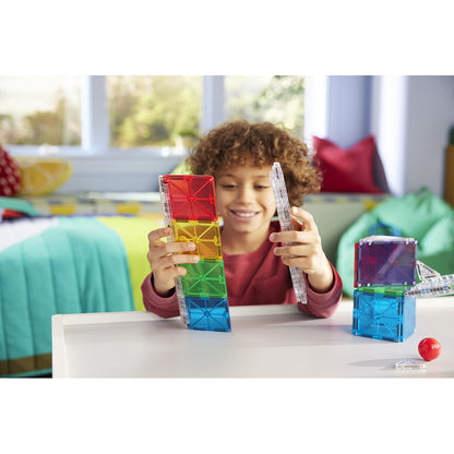 Magna-Tiles Magnetic Building Set, Marble Run - 33 Pieces