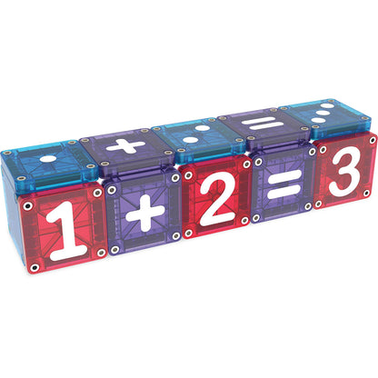 Magna-Tiles Magnetic Building Set, Learn Numbers with 56 Pieces