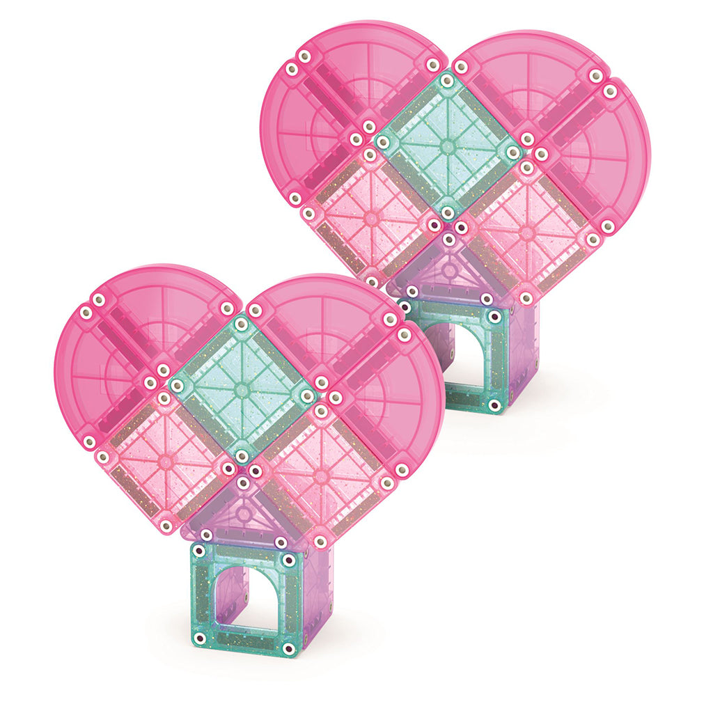 MAGNA-TILES Magnetic Building Set, Heart to Heart Travel Set with 26 Pieces