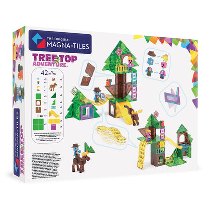 Magna-Tiles Magnetic Building Set, Tree Top Adventure with 42 Pieces